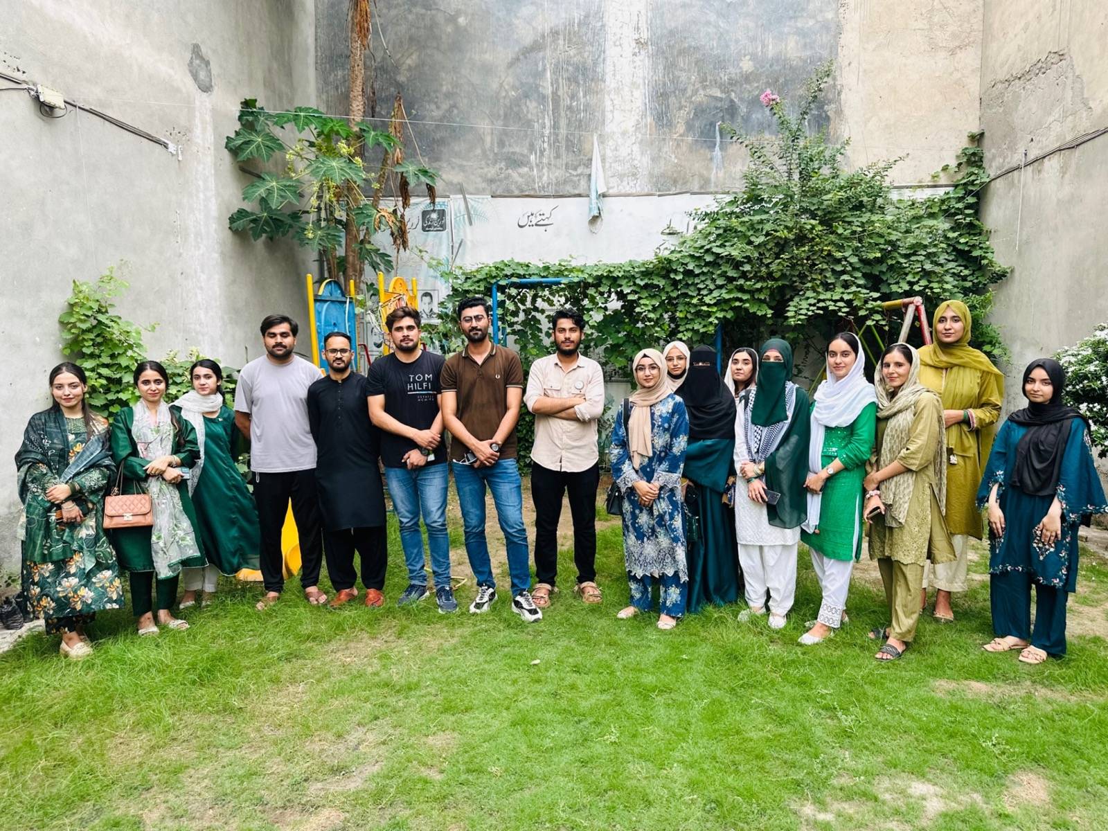 Volunteers team